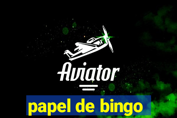 papel de bingo